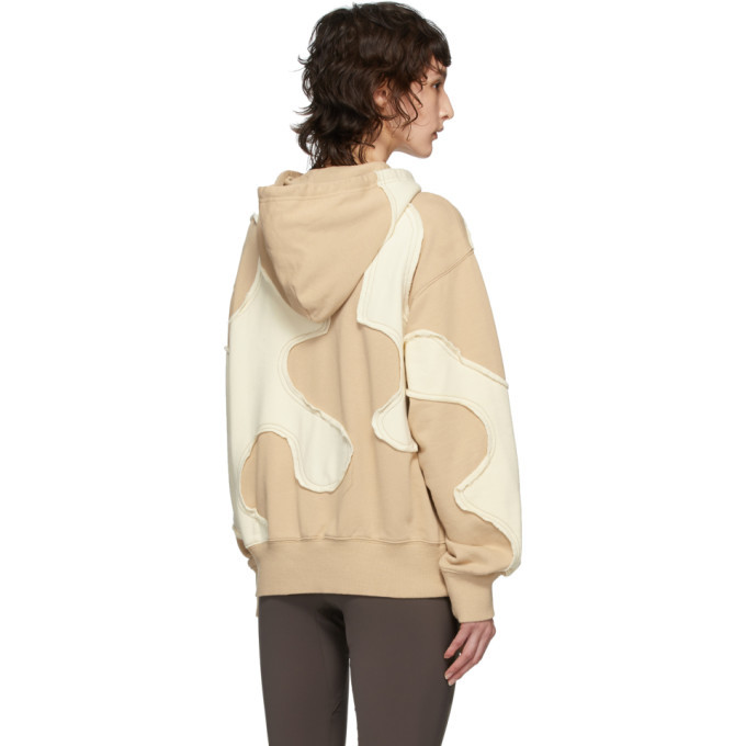 Telfar Khaki and Off-White Camo Zip-Up Hoodie Telfar