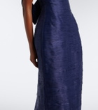 Marmar Halim Pleated off-shoulder gown