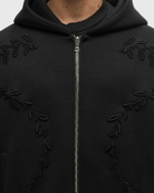 Rough. PADDED ZIP HOODIE Black Mens Hoodies/Zipper