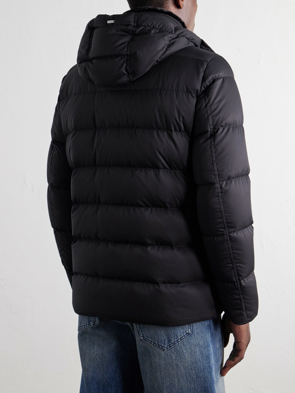 Herno - Arendelle Hooded Quilted Shell Down Jacket - Black