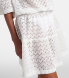 Melissa Odabash Flo crochet cotton and linen minidress