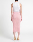 Balmain Womens Midi skirt in Pink