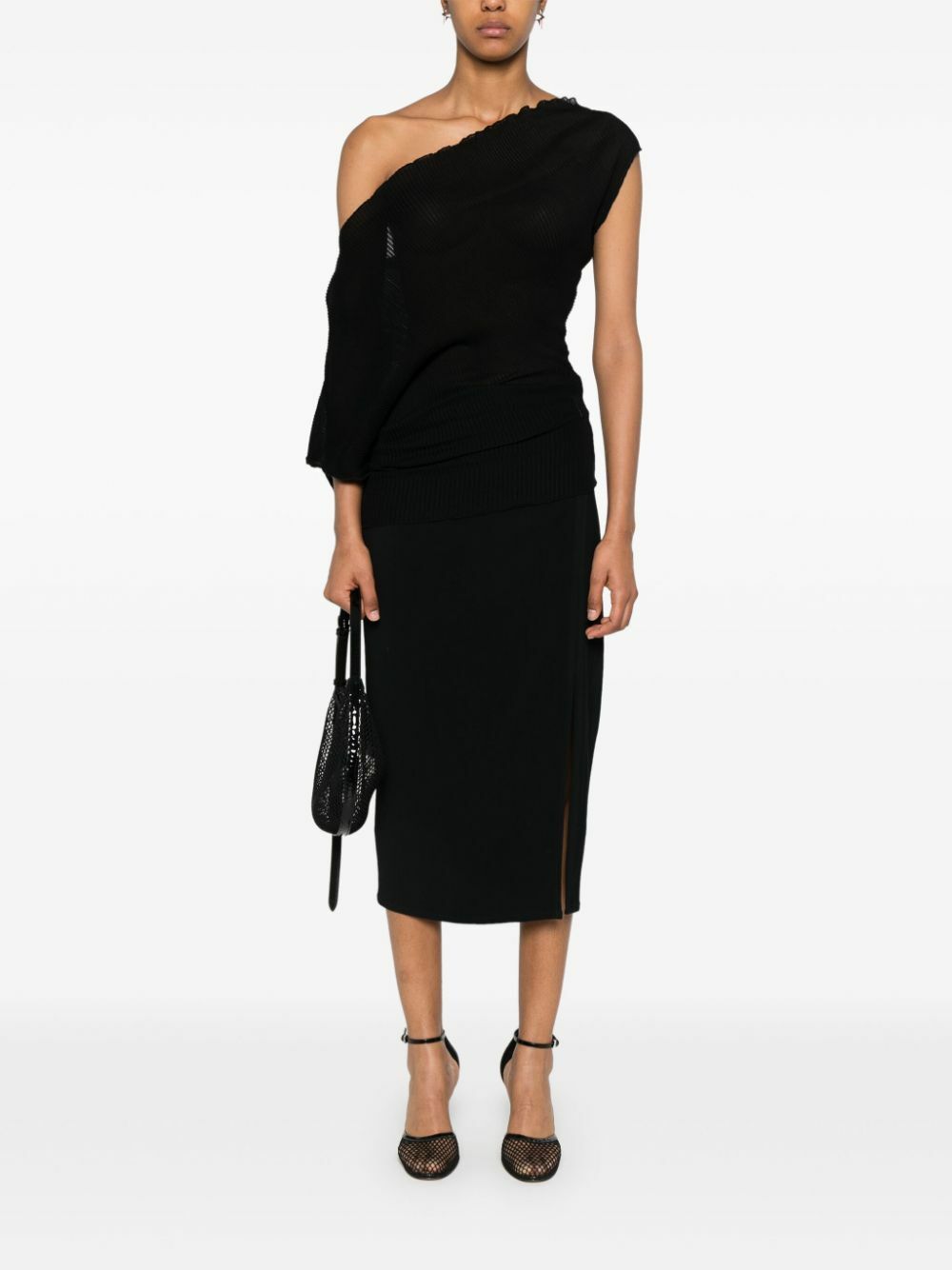 Jade Cropper Asymmetric Blouse
