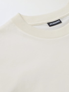 JACQUEMUS - Printed Cotton-Jersey T-Shirt - Neutrals