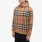 Burberry Men's Ferryton Check Hoody in Archive Beige