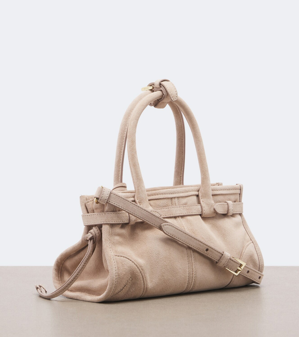 Prada Prada Bonnie Mini suede top-handle bag