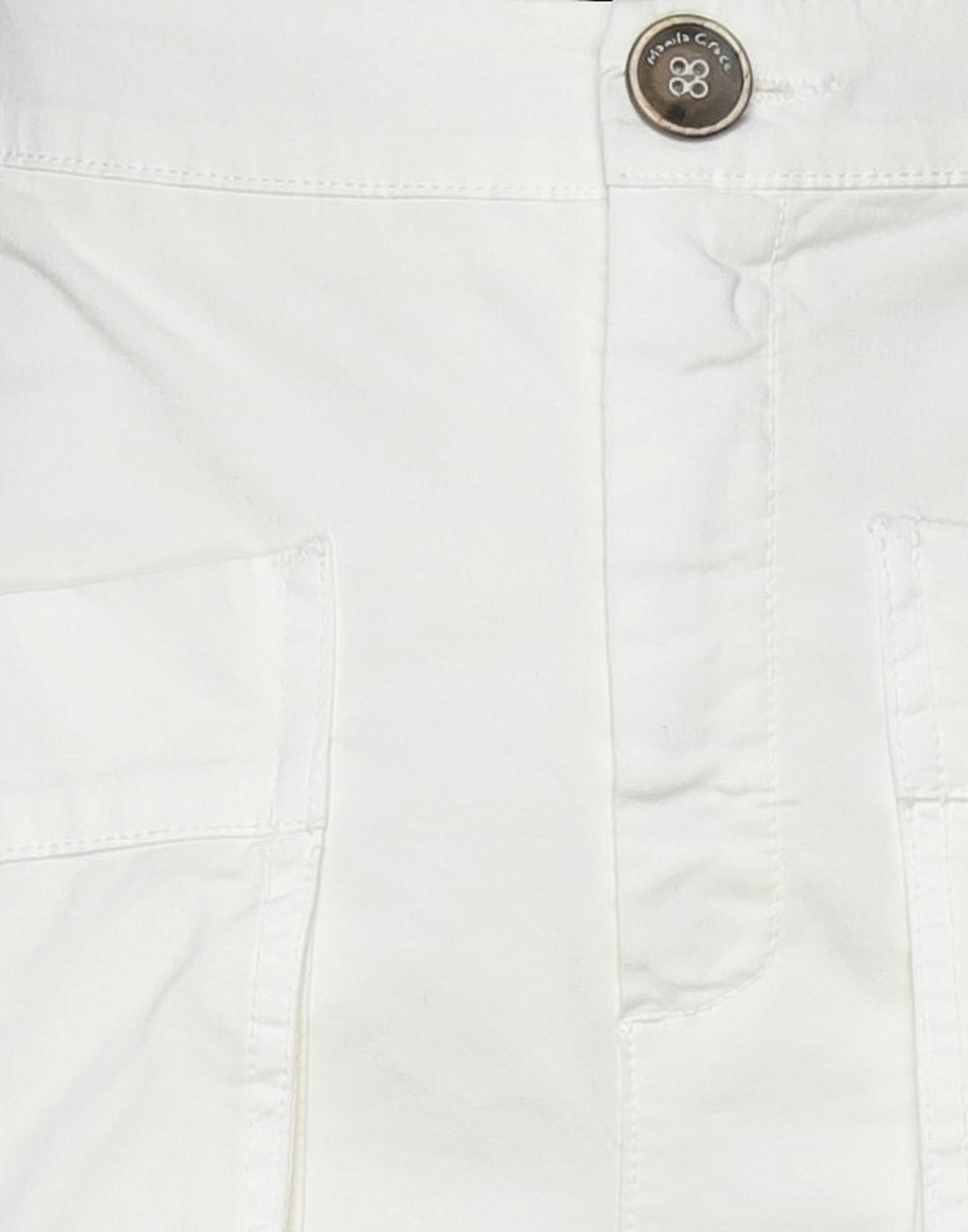 Manila Grace Womens Pants Ivory