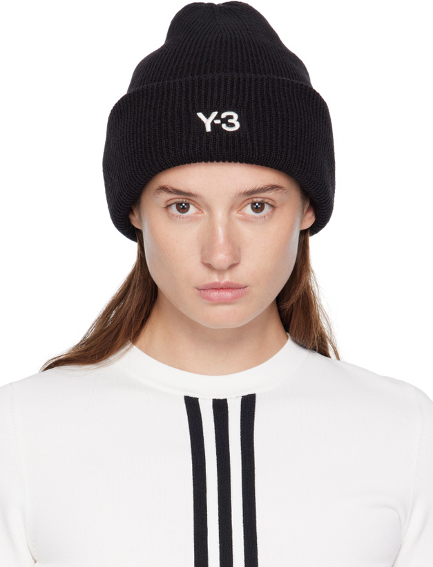 Photo: Y-3 Black Classic Knitted Beanie