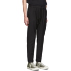 PS by Paul Smith Black Wool Elastic Waist Trousers