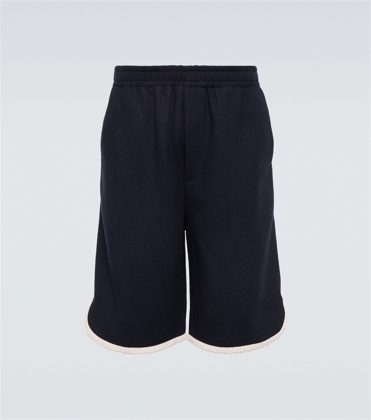 Gucci - High-rise tweed wool-blend shorts