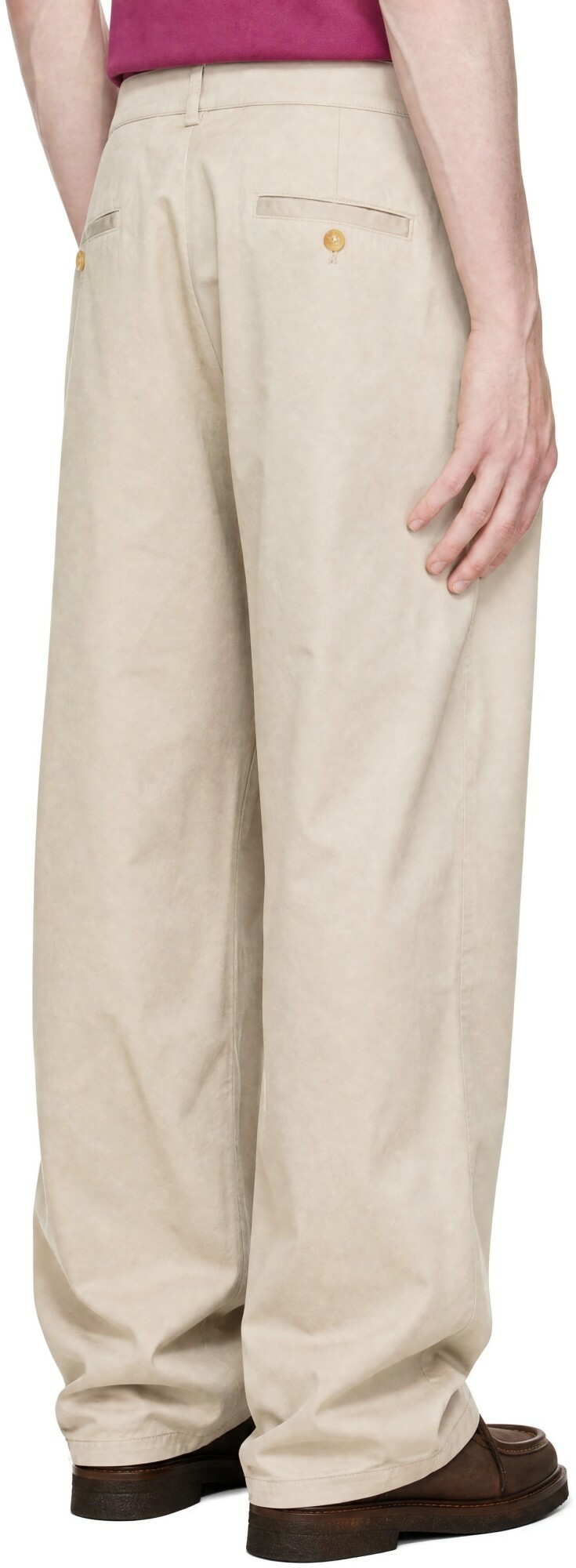 Carter Young Beige Big Ben Chino Trousers