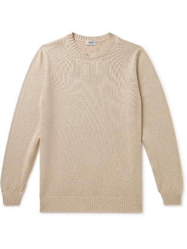 Photo: Ghiaia Cashmere - Cotton Sweater - Neutrals