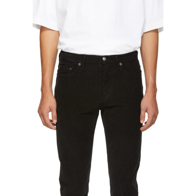 Acne Studios Black Bla Konst Corduroy River Trousers