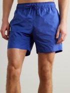Frescobol Carioca - Salvador Straight-Leg Mid-Length Recycled Swim Shorts - Blue