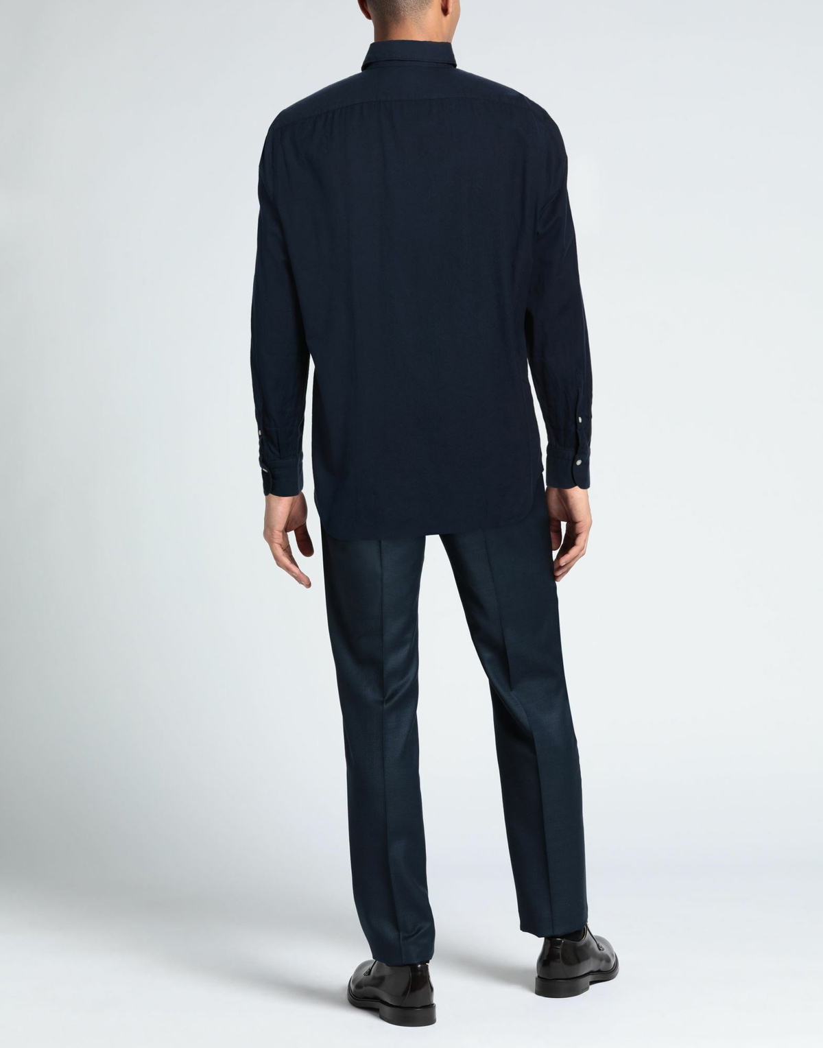 Finamore 1925 Mens Shirt Midnight in Blue