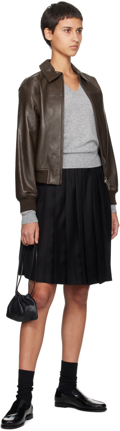 Nothing Written Brown Martino Leather Jacket
