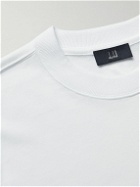 Dunhill - Logo-Embroidered Cotton-Jersey Sweatshirt - Neutrals