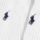Polo Ralph Lauren Men's Sports Sock - 3 Pack in White