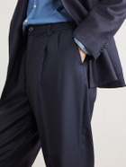 Barena - Straight-Leg Wool-Flannel Suit Trousers - Blue