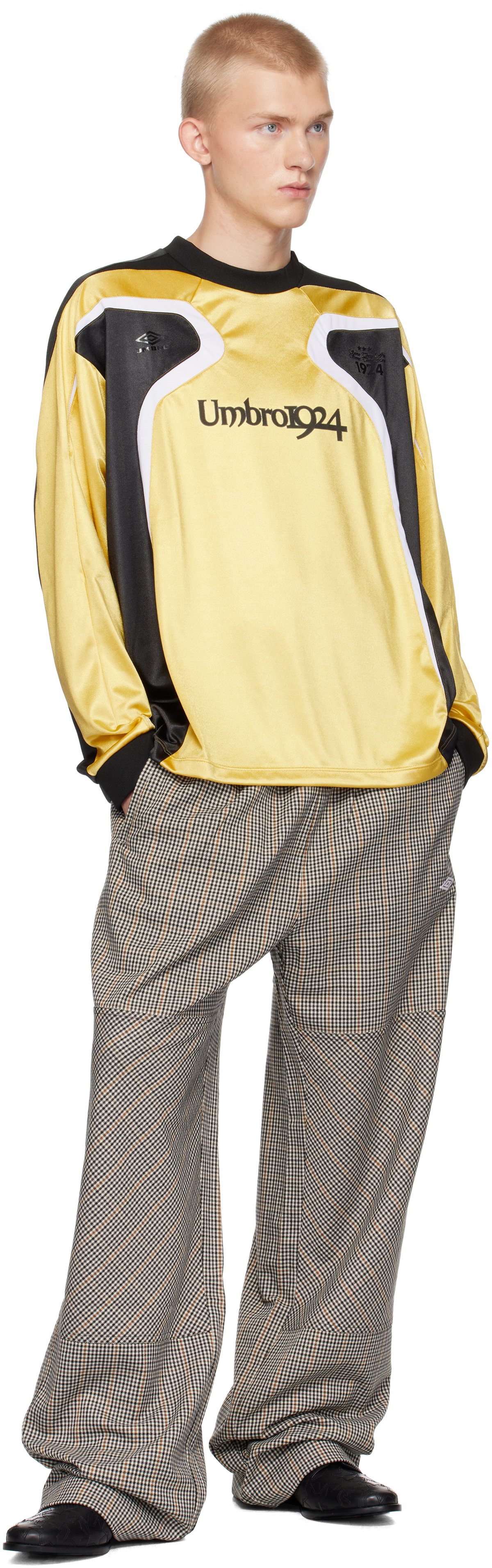 Umbro Gold & Black Slam Jam Edition 2004 Longsleeve Jersey T