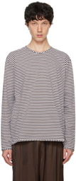 SUNNEI Brown & White Classic Long Sleeve T-Shirt