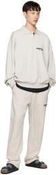 Essentials Off-White Long Sleeve Polo
