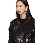 Givenchy Black Mohair Wave Sweater