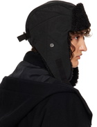 Y's Black Vintage Nylon Twill Flying Aviator Hat