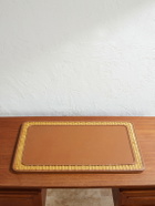 Ralph Lauren Home - Bailey Rattan-Trimmed Leather Desk Blotter