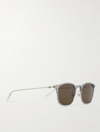 Montblanc - Round-Frame Acetate and Silver-Tone Sunglasses