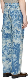 Eckhaus Latta Blue Baggy Jeans