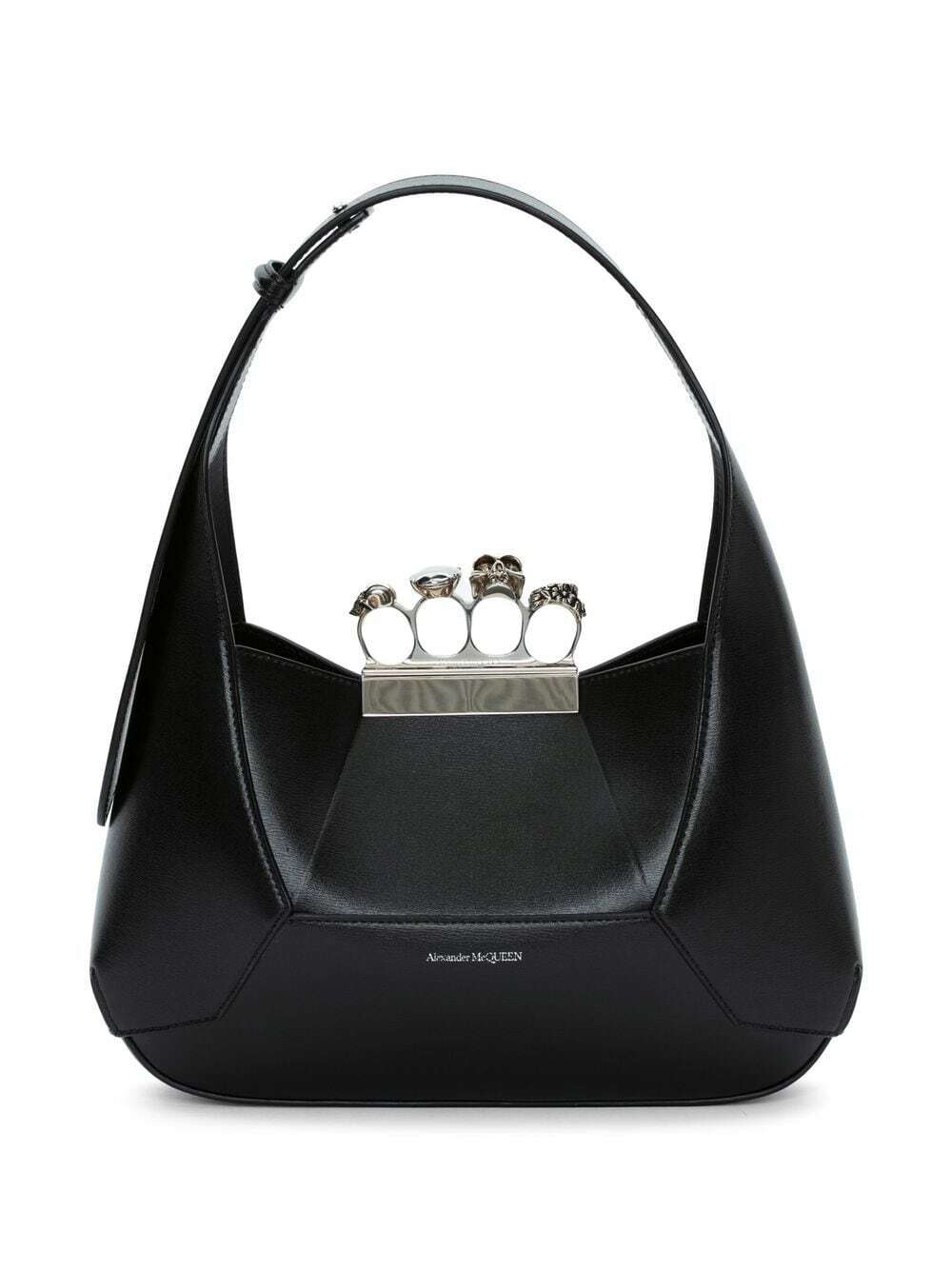 ALEXANDER MCQUEEN - Jewelled Hobo Leather Shoulder Bag Alexander