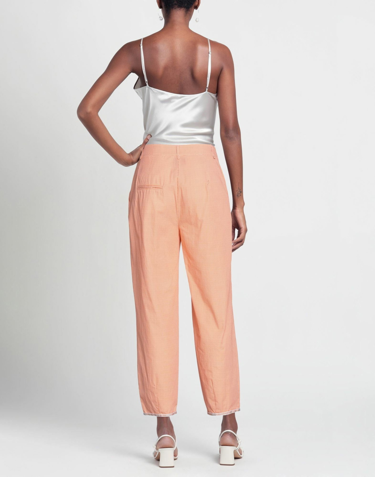 Alessia Santi Womens Pants in Orange