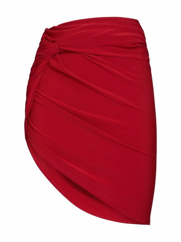 Photo: JACQUEMUS La Mini Jupe Drapeado Jersey Skirt