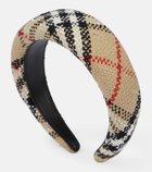 Burberry - Vintage Check bouclé headband