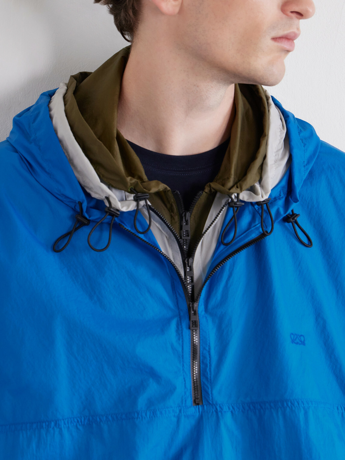 LOEWE - Logo-Embroidered Shell Jacket - Blue