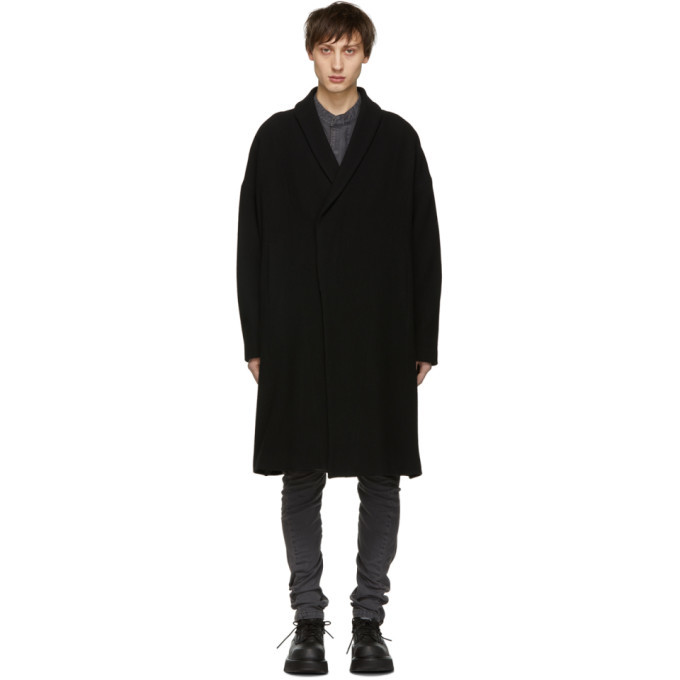 Julius Black Shawl Coat Julius