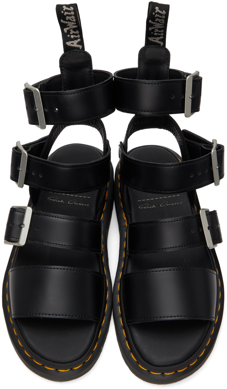 Rick Owens Black Dr. Martens Edition Gryphon High Sandals Rick Owens