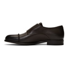 Ermenegildo Zegna Brown Double Monkstraps