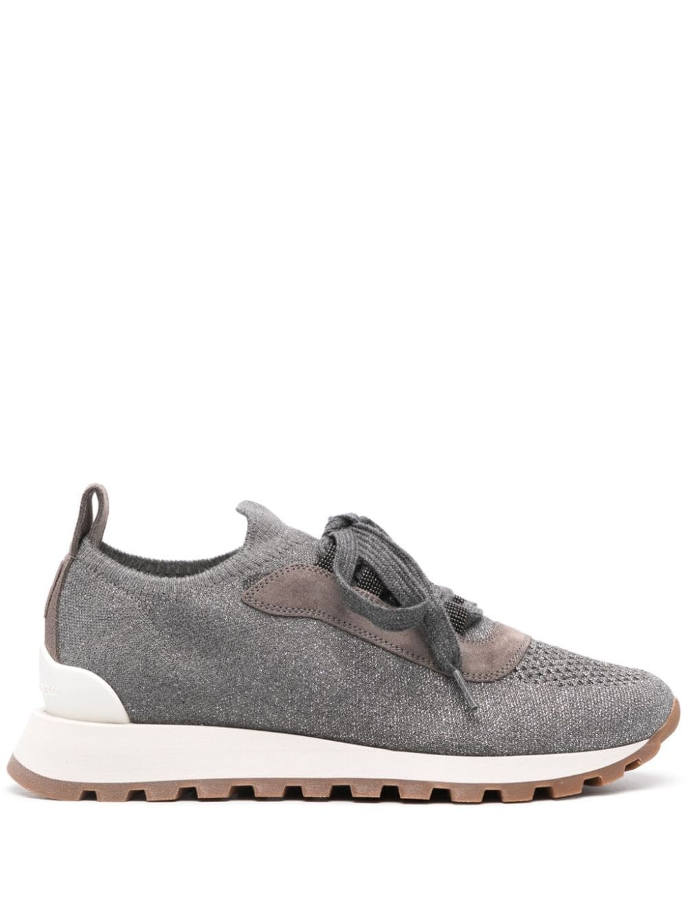 Brunello Cucinelli Shiny Embroidery Low Top Sneakers Brunello Cucinelli Shiny Embroidery Low Top Sneakers