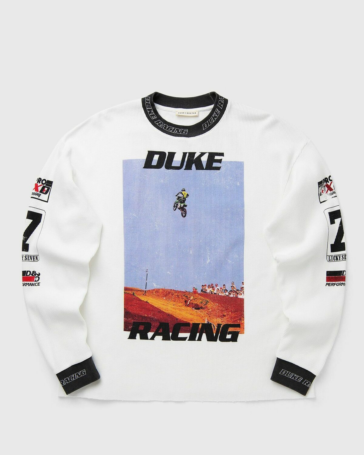 Motorcross Long Sleeve Waffle Top