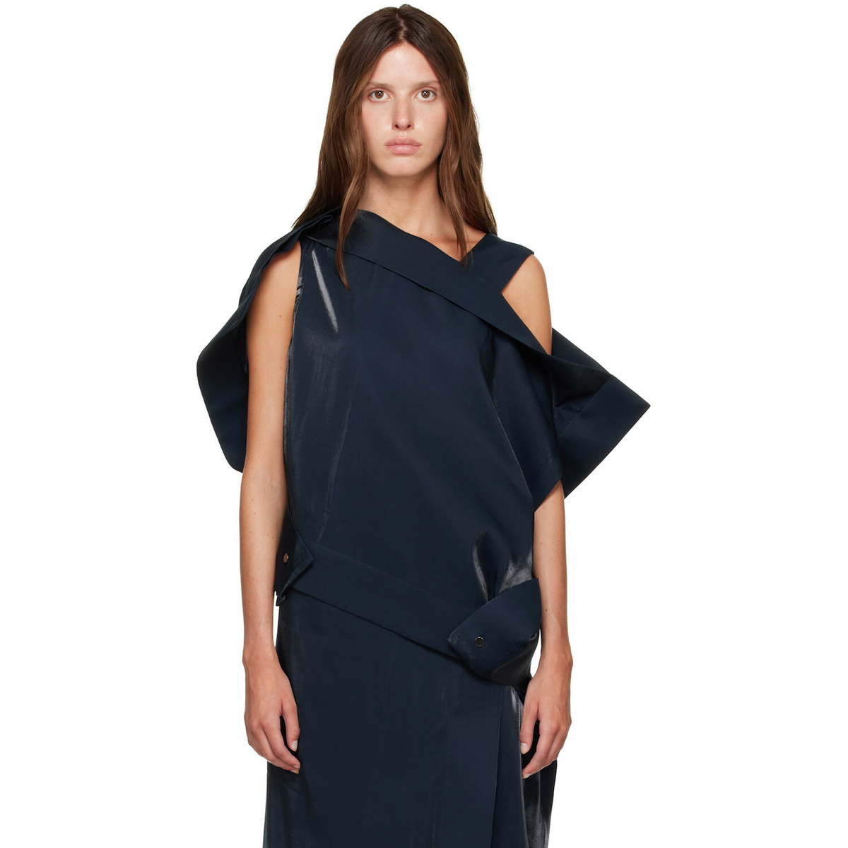 ISSEY MIYAKE SSENSE Exclusive Navy Mercury Top