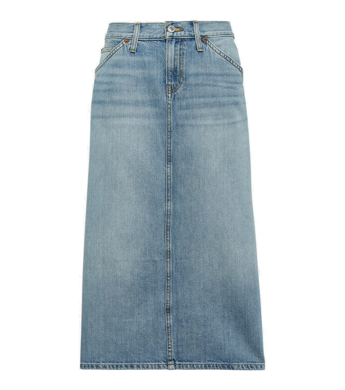 Re/Done Low Rider denim midi skirt Re/Done