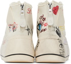 R13 Off-White Kurt High Top Sneakers