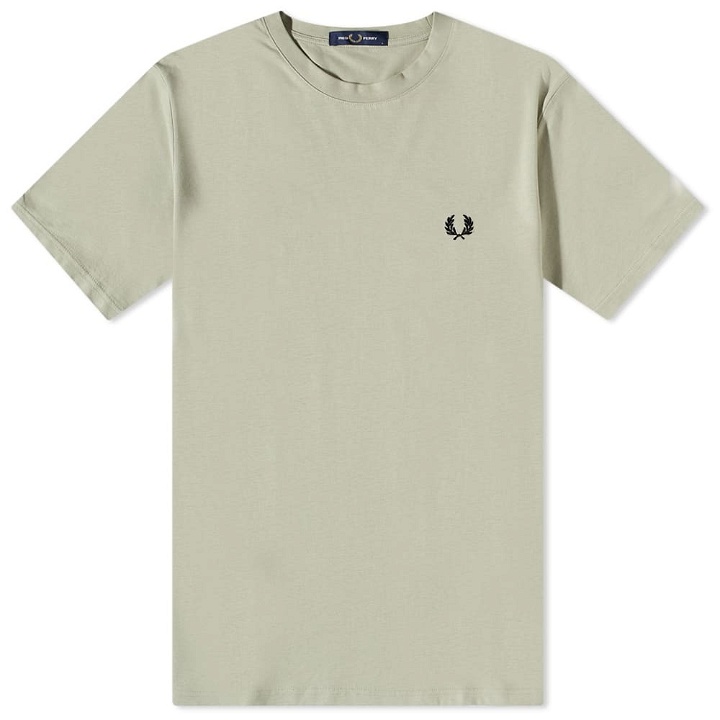 Photo: Fred Perry Men's Ringer T-Shirt in Seagrass