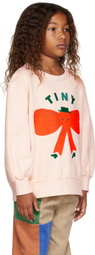 TINYCOTTONS Kids Pink Tiny Bow Sweatshirt