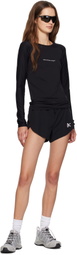 District Vision Black Aloe Long Sleeve Fitted Sport T-shirt