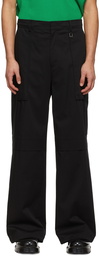 Wooyoungmi Black Cotton Cargo Pants