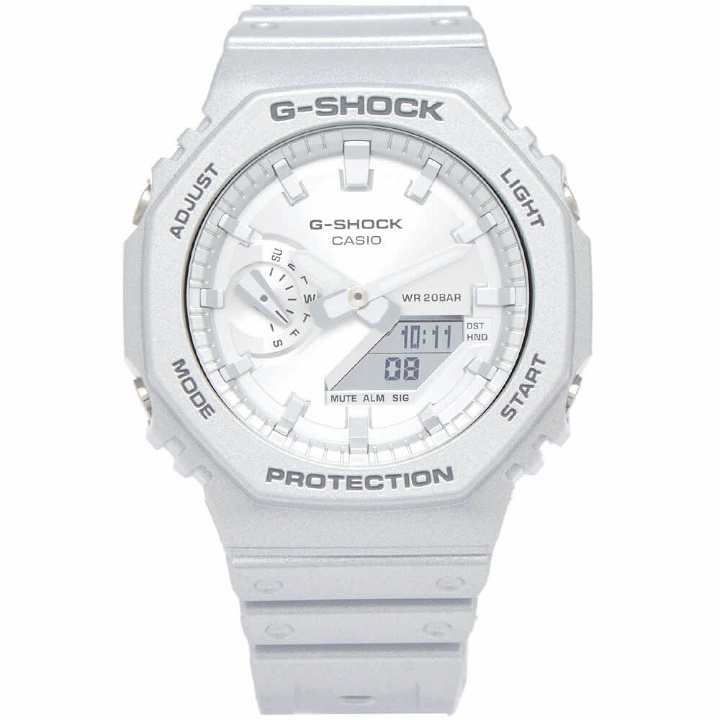 Photo: G-Shock Forgotten Future GA-2100FF-8AER Watch in Metallic Silver