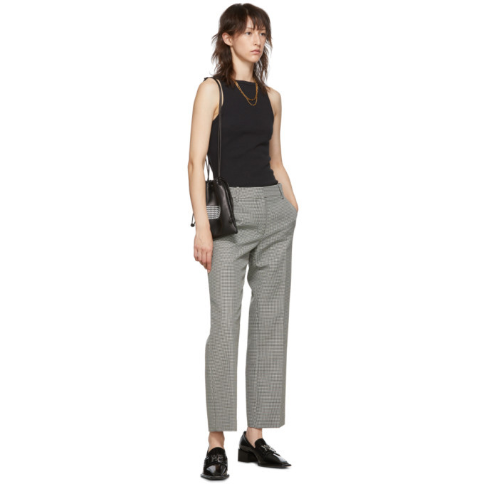 Alexander Wang Black and White Houndstooth Bootleg Trouser